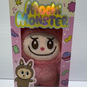PINK All Things Mochi Monster Plush Charm Keychain A Little Obsessed Labubu New